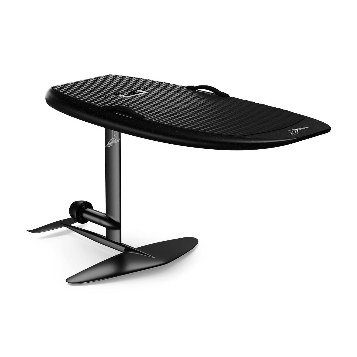 Lift Foils 5'4 LIFT5 Cruiser eFoil – Carbon Black – complete package isometric view