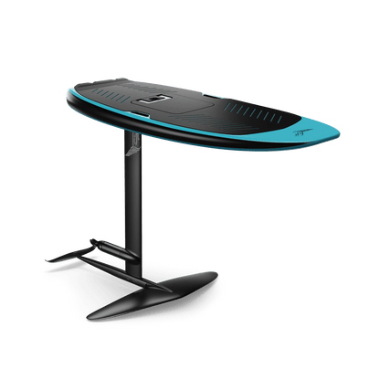 Lift Foils 5'2 LIFTX eFoil – Spark Blue – complete package isometric view